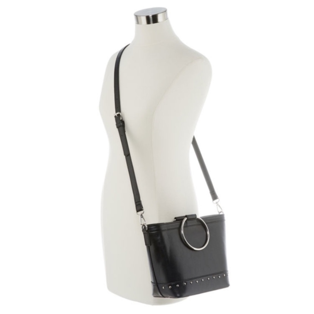 NWT Bold Element Ring Handle Studded Crossbody Bag - Picture 4 of 5